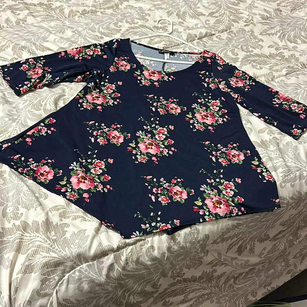 Promises Women's Plus 3/4 Sleeve Hanky H